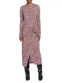 Shop Isabel Marant toile Lisy Geometric Knotted Midi-Dress at Saks Fifth Avenue